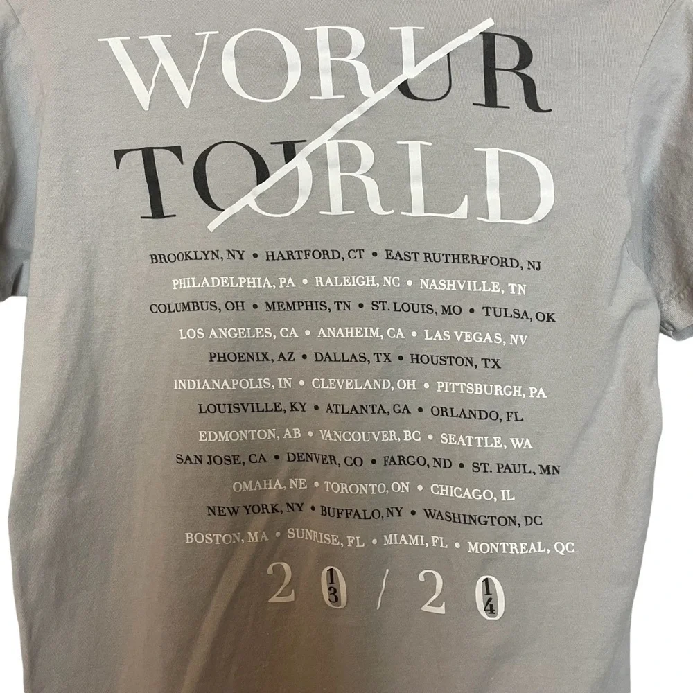 Justin Timberlake World Tour 2013 2014 Tee Shirt made with 100% Ring Spun Cotton - Picture 4 of 6